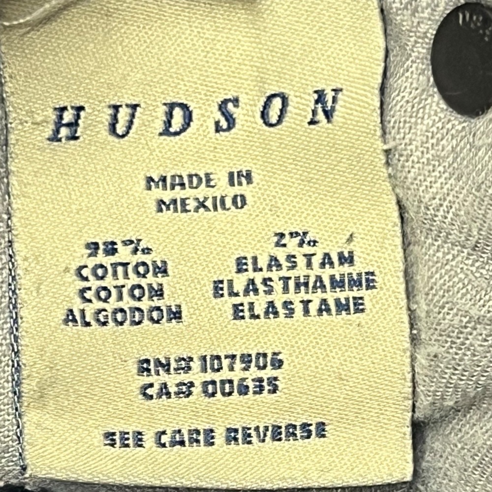 Hudson Jeans Carly Women's Blue Dark Wash Straight Leg Fit Denim Pants Size 26 - Picture 10 of 11